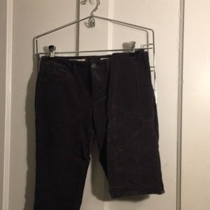 Dark grey velvet skinny jeans